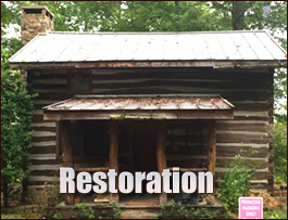 Historic Log Cabin Restoration  Uriah, Alabama